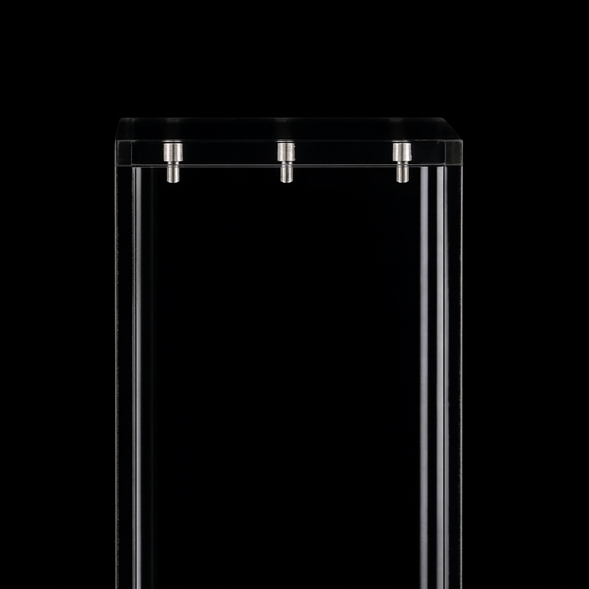 Protection Acrylique "Poke-Bundle" – Boîte Pokémon® 6 Boosters | Boîtier Transparent Anti-UV | 4 Temples