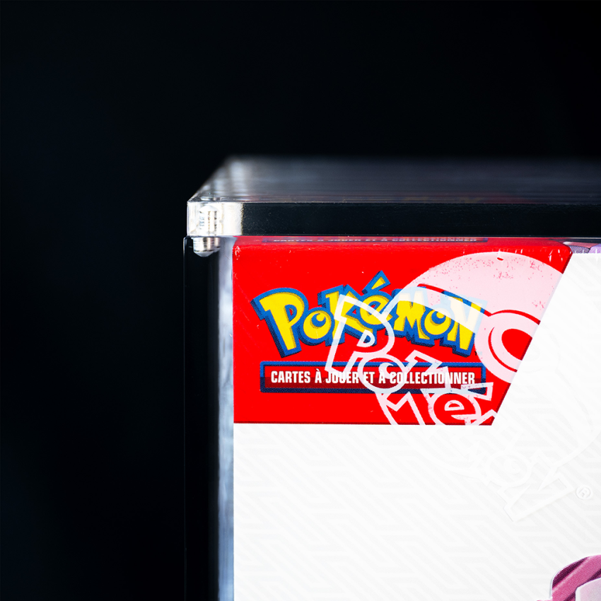 Protection Acrylique "Poke-Display" – Boîte Display Pokémon® | Boîtier Transparent Anti-UV | 4 Temples