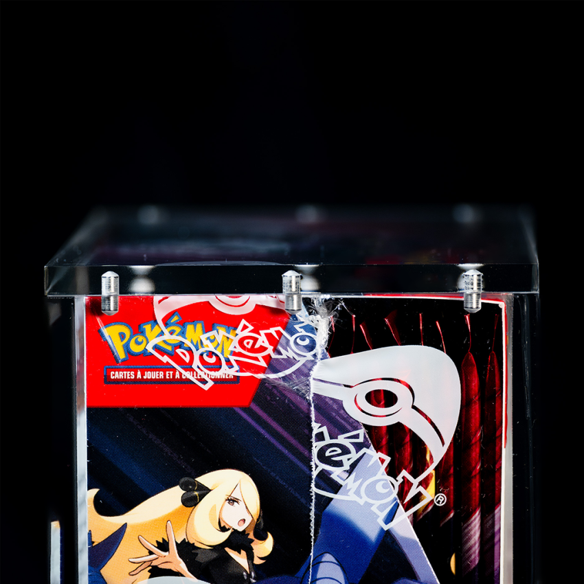 Protection Acrylique "Poke-Display" – Boîte Display Pokémon® | Boîtier Transparent Anti-UV | 4 Temples