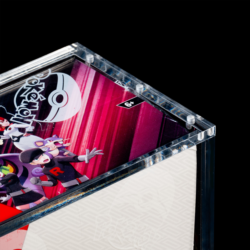 Protection Acrylique "Poke-Display" – Boîte Display Pokémon® | Boîtier Transparent Anti-UV | 4 Temples