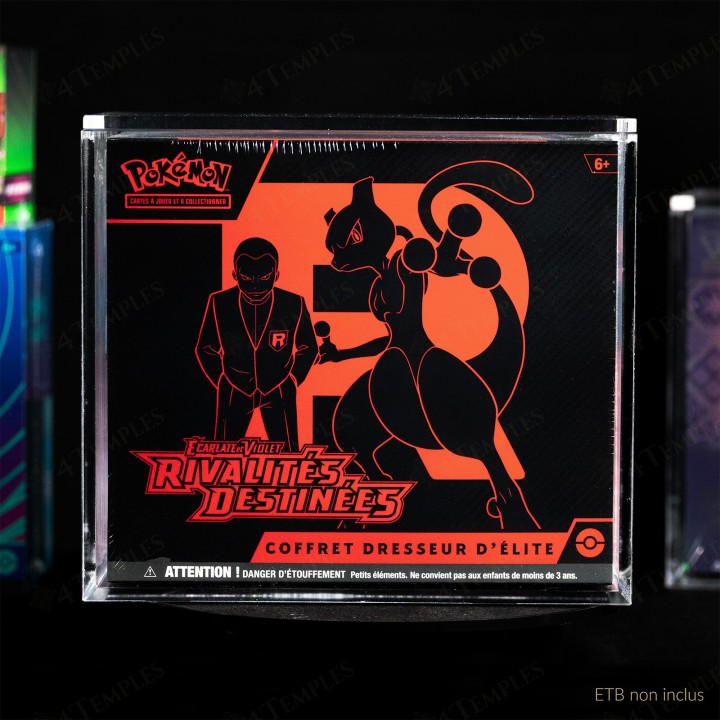 Protection acrylique "Poke-Élite" - boîte ETB (Elite Trainer Box) Pokemon®